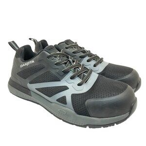 Dakota Men's Low-Cut Composite Toe 3821 Athletic Work Shoes Black/Grey Size 9M